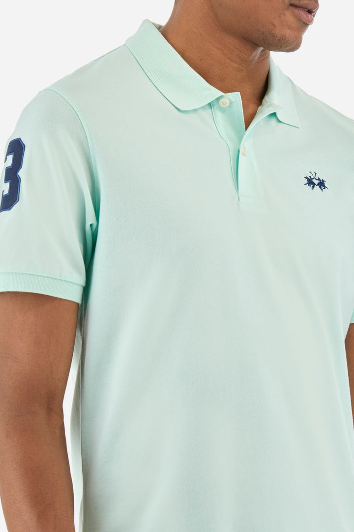 La Martina Regular Fit Polos in Cotton Mix -  YMP300-PK001- Concorde Fashion#color_green-07163