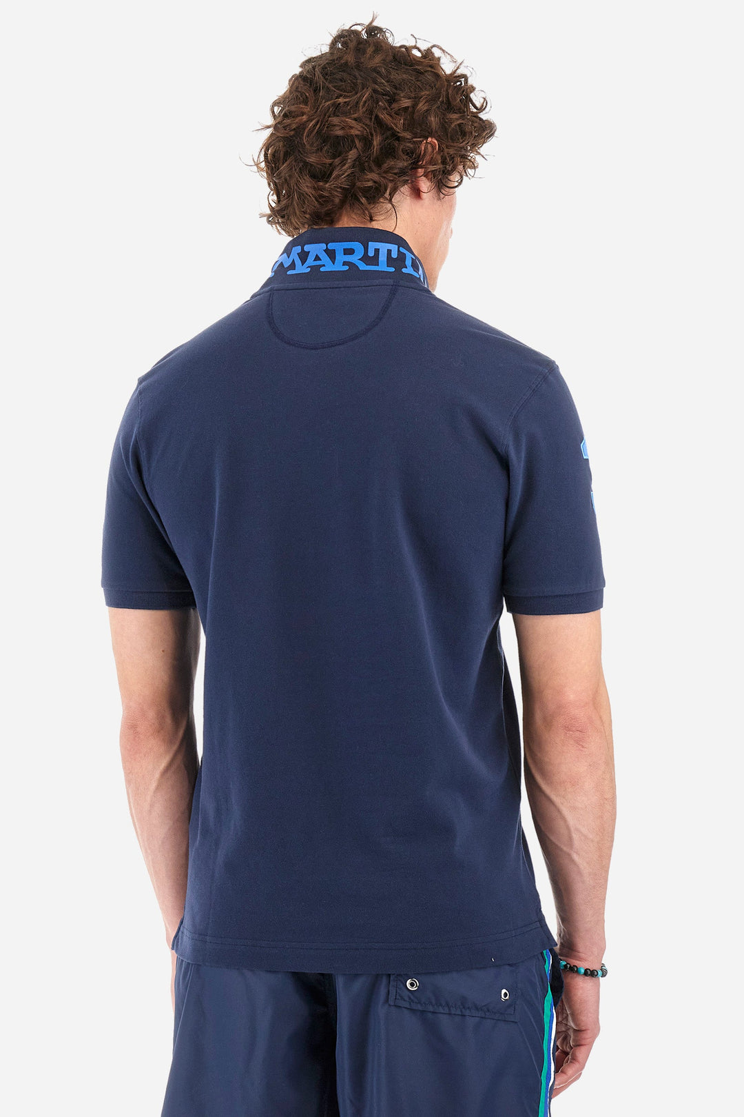La Martina Regular Fit Polos in Cotton Mix -  YMP300-PK001- Concorde Fashion#color_navy-07017