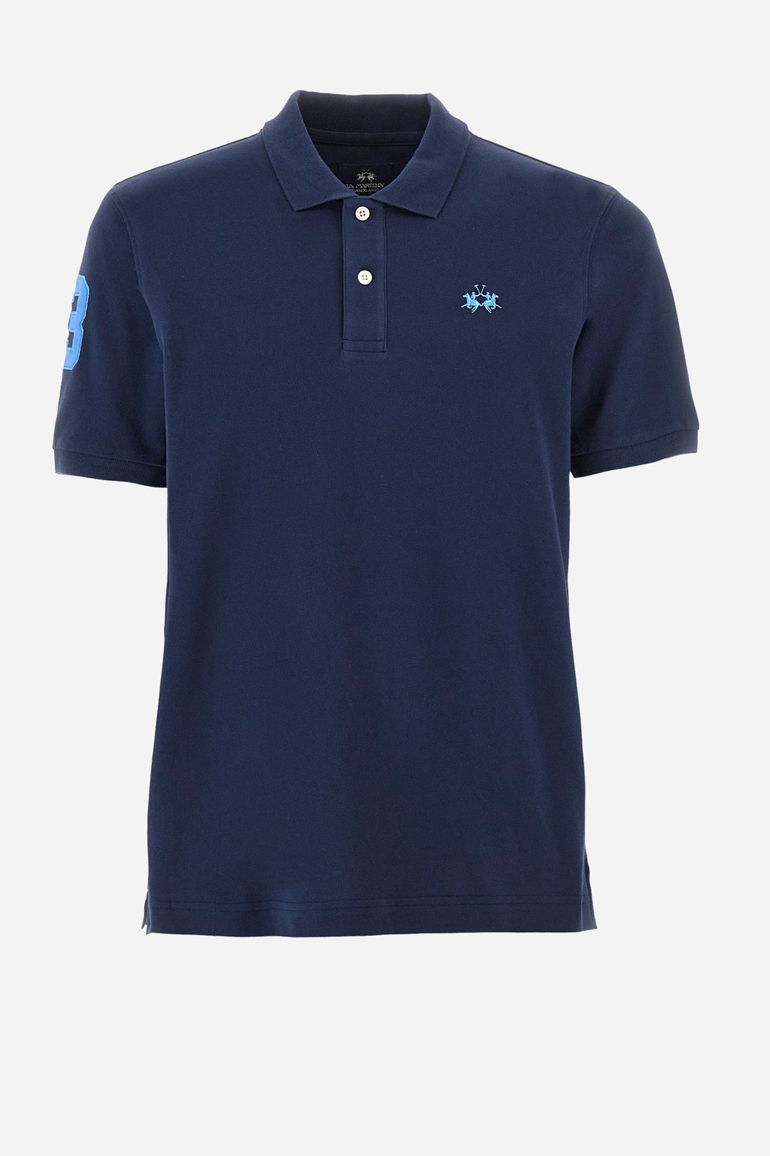 La Martina Regular Fit Polos in Cotton Mix -  YMP300-PK001- Concorde Fashion#color_navy-07017