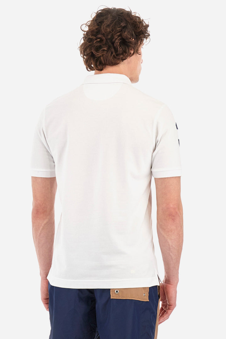 La Martina Regular Fit Polos in Cotton Mix -  YMP300-PK001- Concorde Fashion#color_white-00001