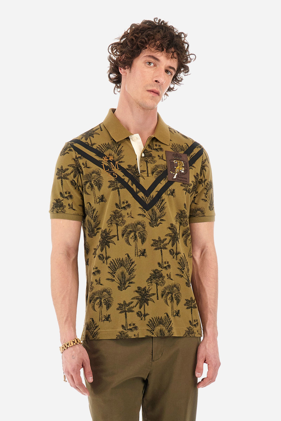 La Martina Regular Fit Polos in Cotton -  YMP304-PK176- Concorde Fashion#color_green-f3198