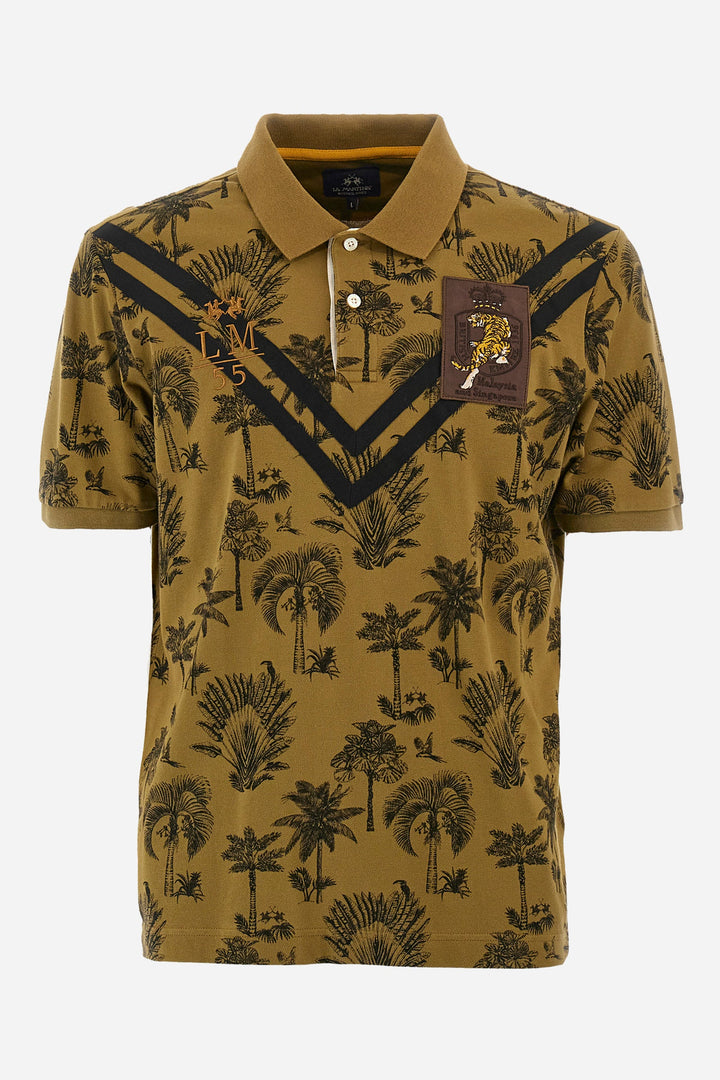 La Martina Regular Fit Polos in Cotton -  YMP304-PK176- Concorde Fashion#color_green-f3198