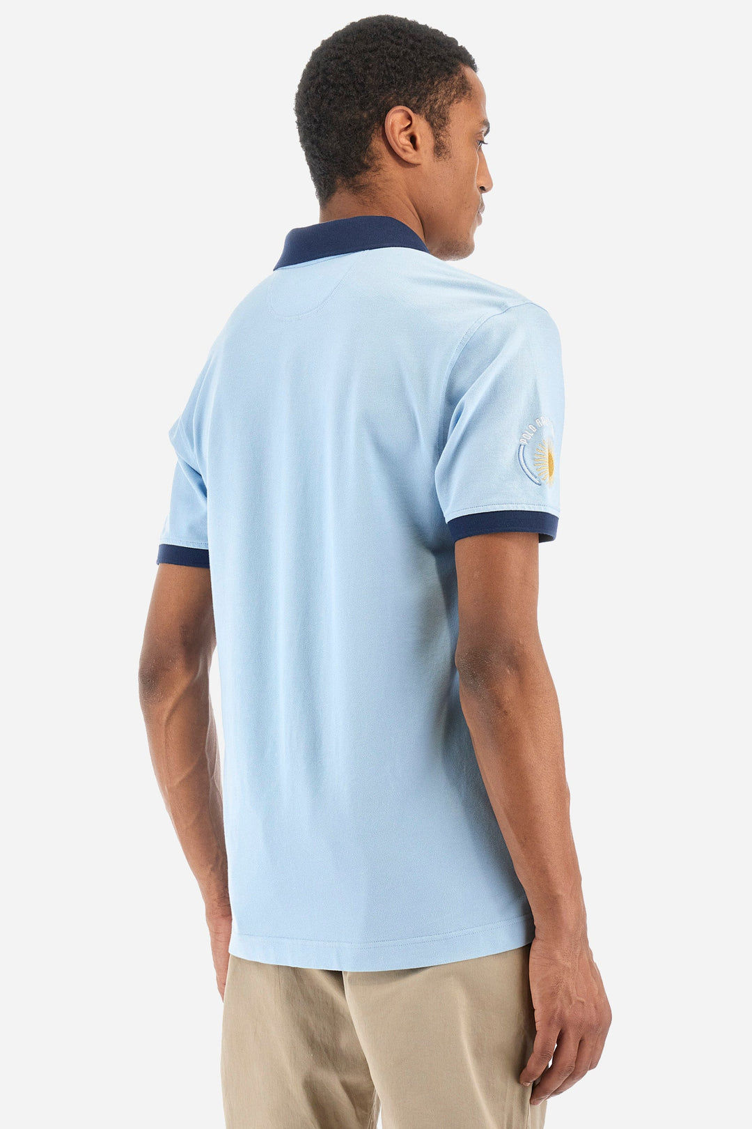 La Martina Regular Fit Polos in Cotton Mix -  YMP305-PK001- Concorde Fashion#color_blue-07003