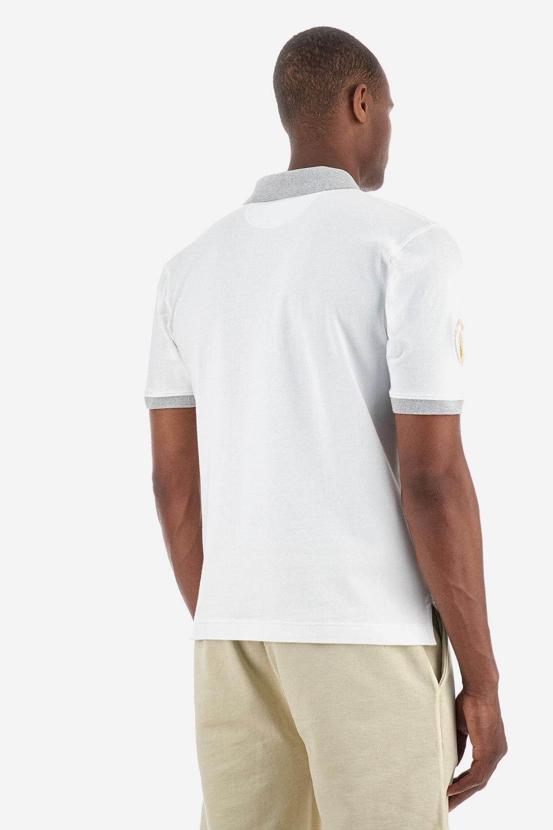 La Martina Regular Fit Polos in Cotton Mix -  YMP305-PK001- Concorde Fashion#color_white-00001