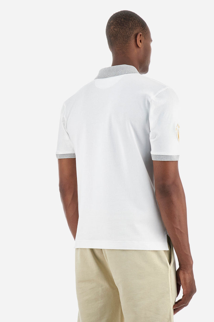 La Martina Regular Fit Polos in Cotton Mix -  YMP305-PK001- Concorde Fashion#color_white-00001