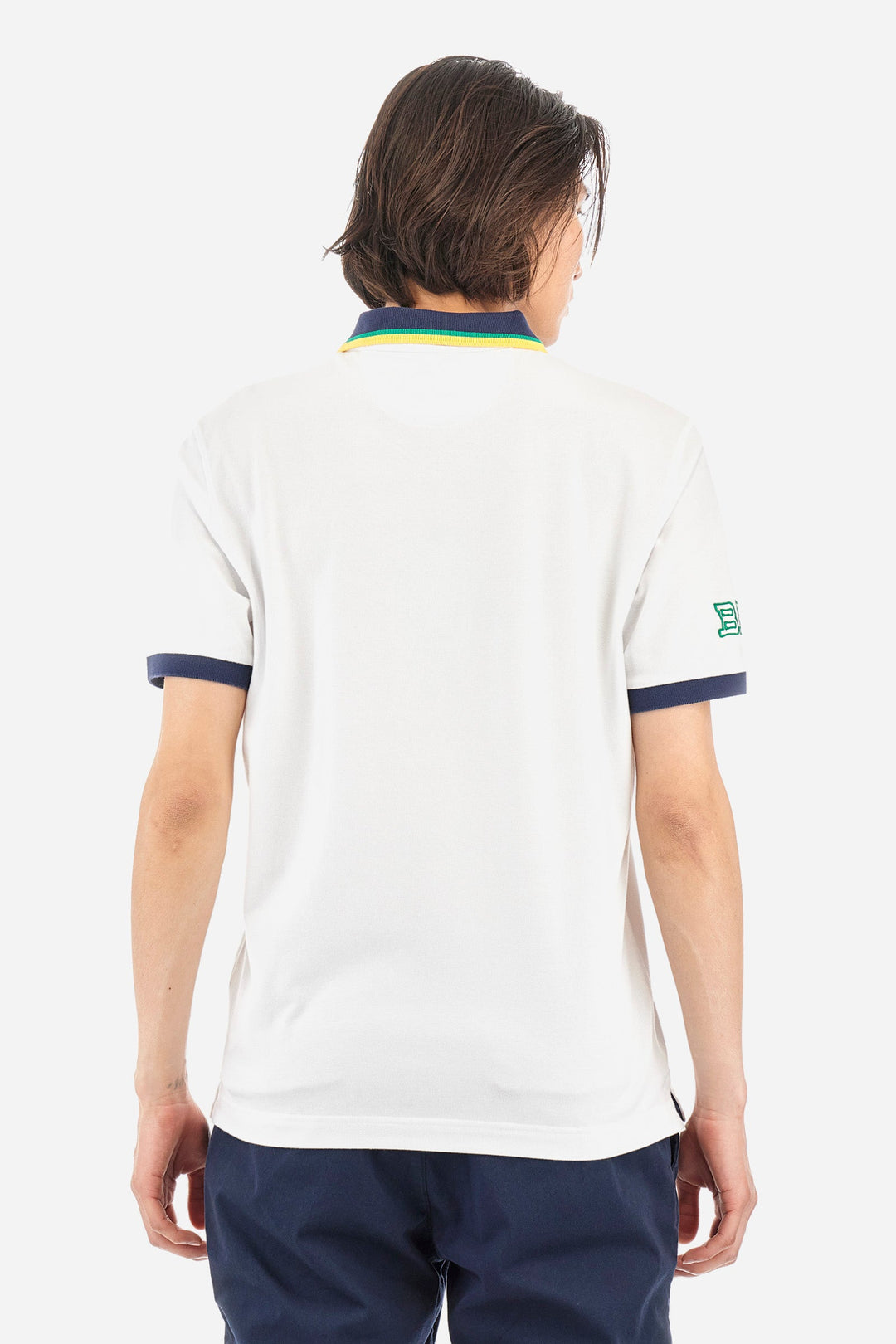 La Martina Regular Fit Polos in Cotton Mix -  YMP308-PK001- Concorde Fashion#color_white-00001