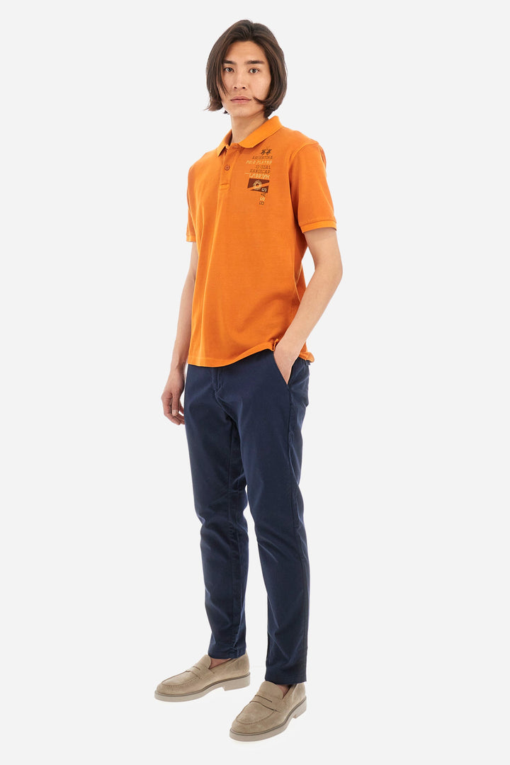 La Martina Regular Fit Polos in Cotton -  YMP311-PK097- Concorde Fashion#color_brown-04192