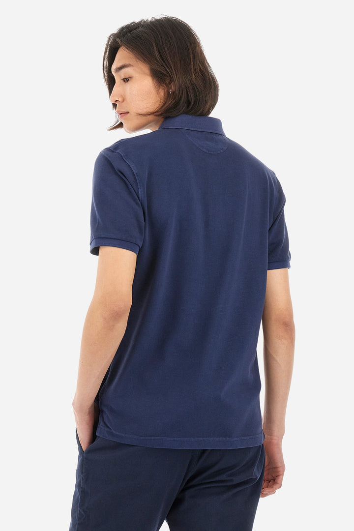 La Martina Regular Fit Polos in Cotton -  YMP311-PK097- Concorde Fashion#color_navy-07017