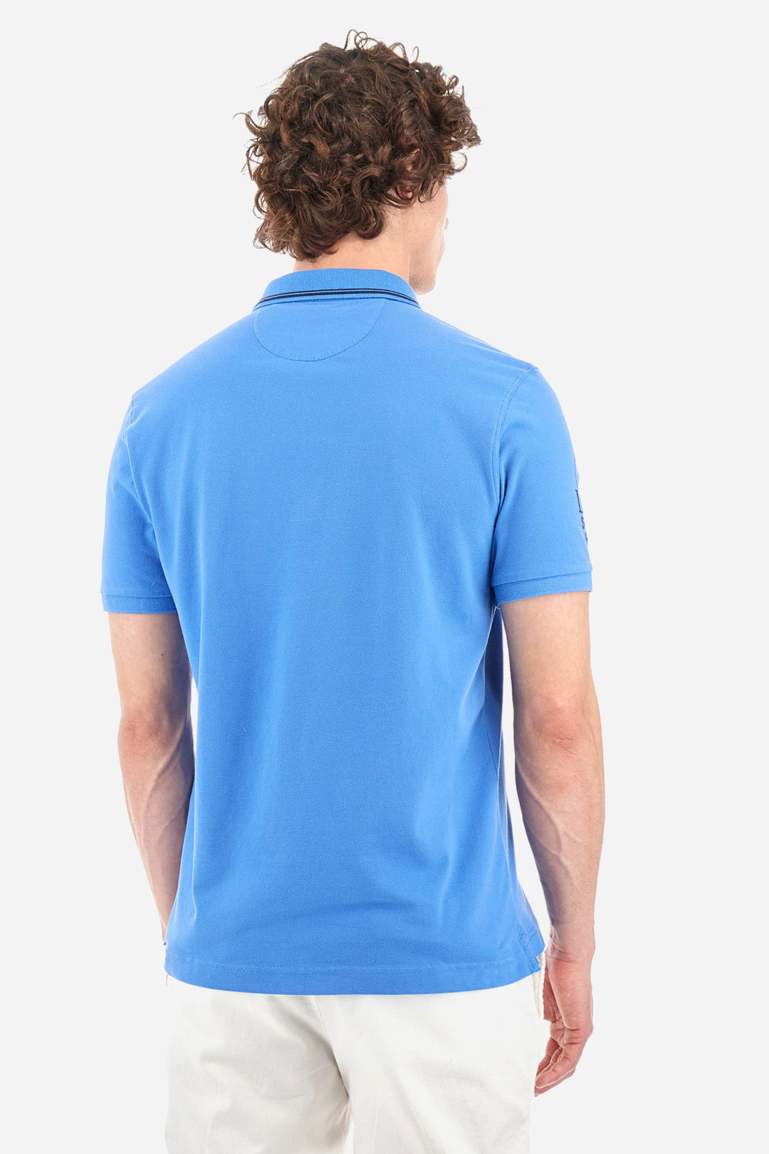 La Martina Regular Fit Polos in Cotton Mix -  YMP316-PK001- Concorde Fashion#color_blue-07205
