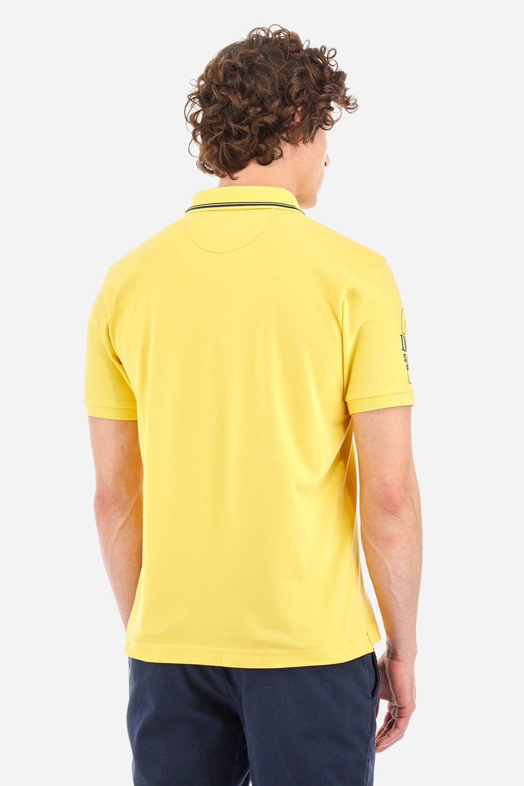 La Martina Regular Fit Polos in Cotton Mix -  YMP316-PK001- Concorde Fashion#color_gold-02101