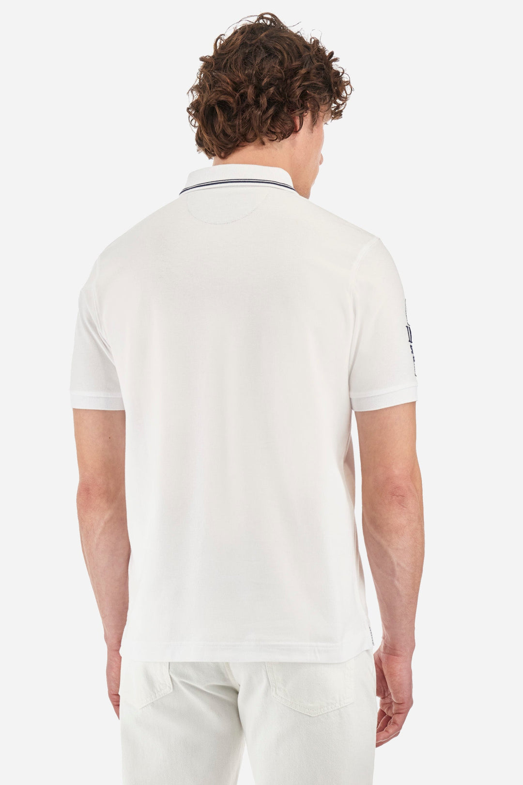 La Martina Regular Fit Polos in Cotton Mix -  YMP316-PK001- Concorde Fashion#color_white-00001