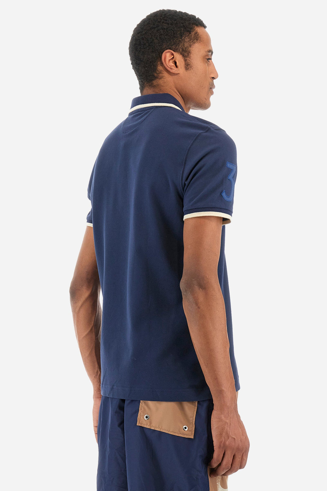 La Martina Regular Fit Polos in Cotton Mix -  YMP317-PK001- Concorde Fashion#color_navy-07017
