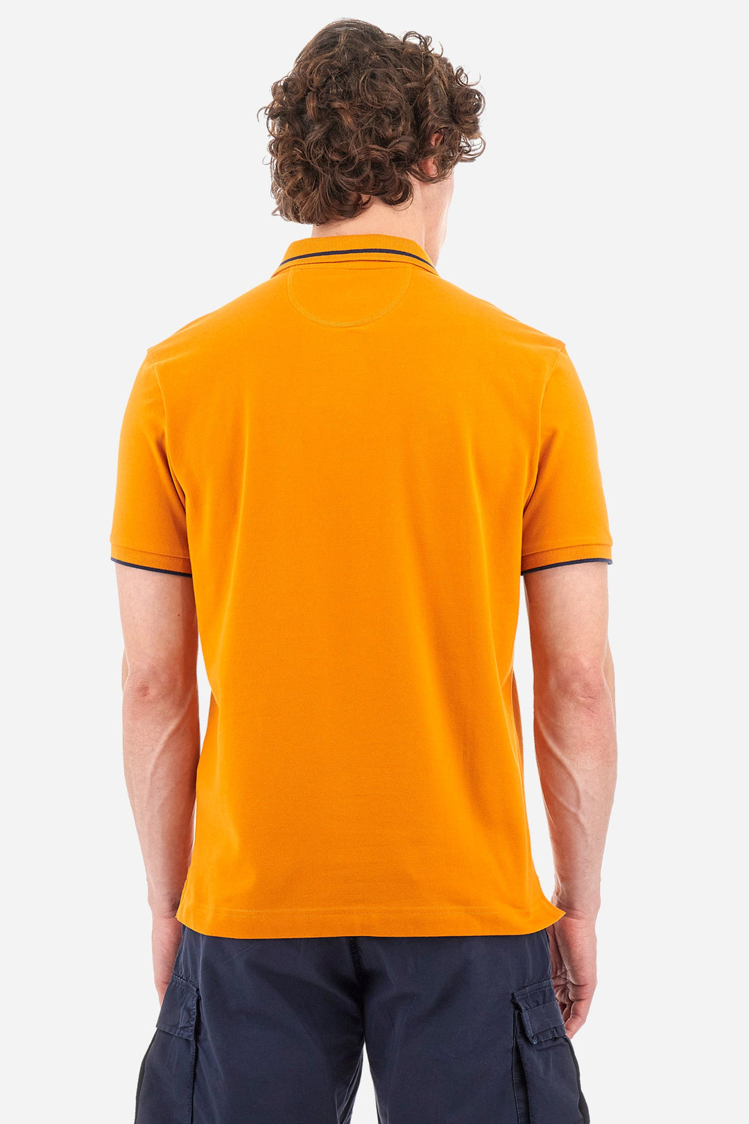 La Martina Regular Fit Polos in Cotton Mix -  YMP320-PK001- Concorde Fashion#color_brown-04192