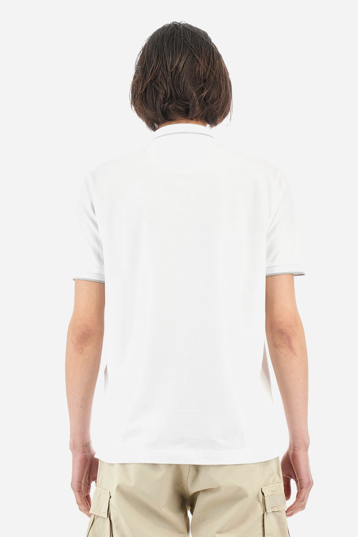 La Martina Regular Fit Polos in Cotton Mix -  YMP320-PK001- Concorde Fashion#color_white-00001