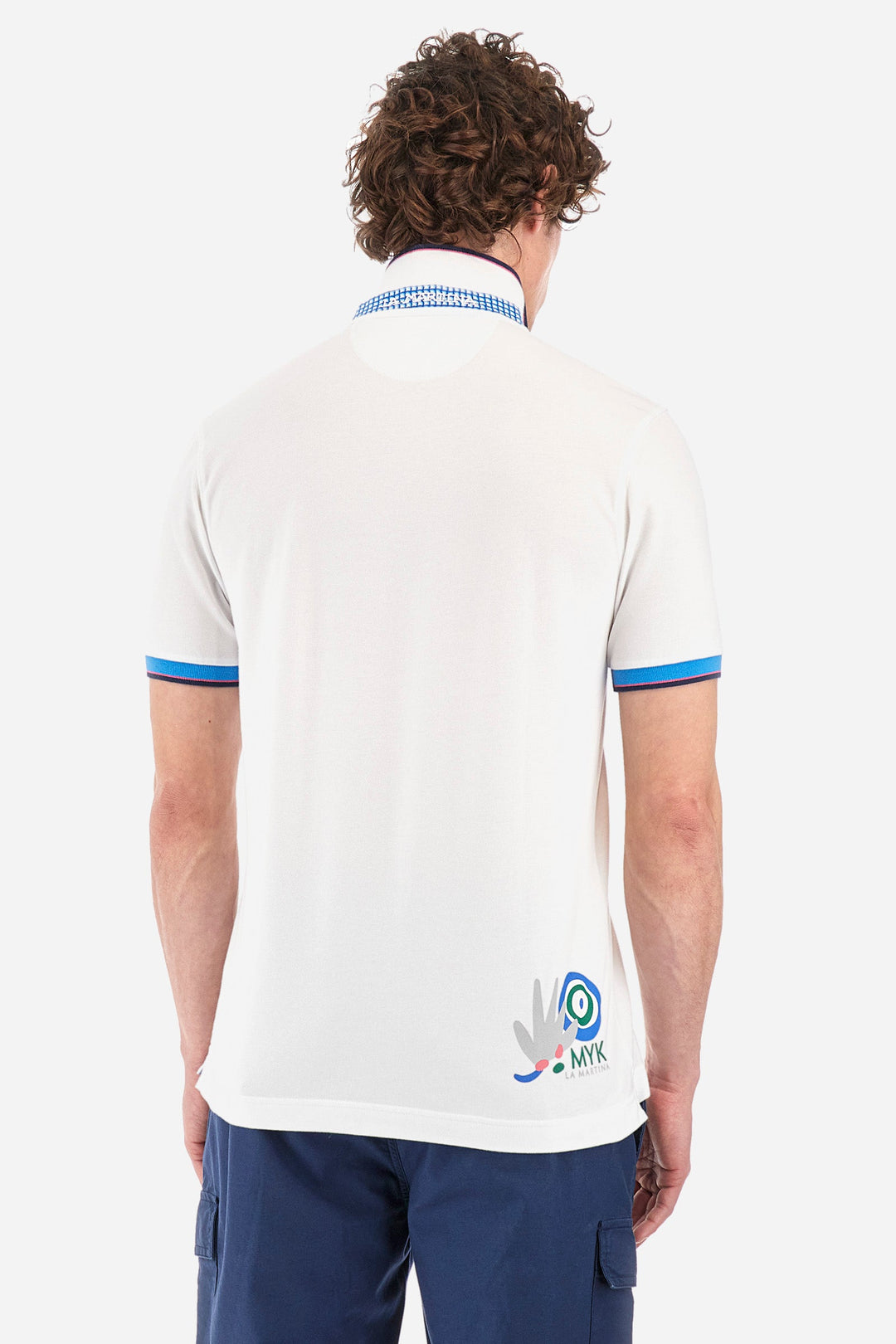 La Martina Regular Fit Polos in Cotton Mix -  YMP321-PK001- Concorde Fashion#color_white-00001