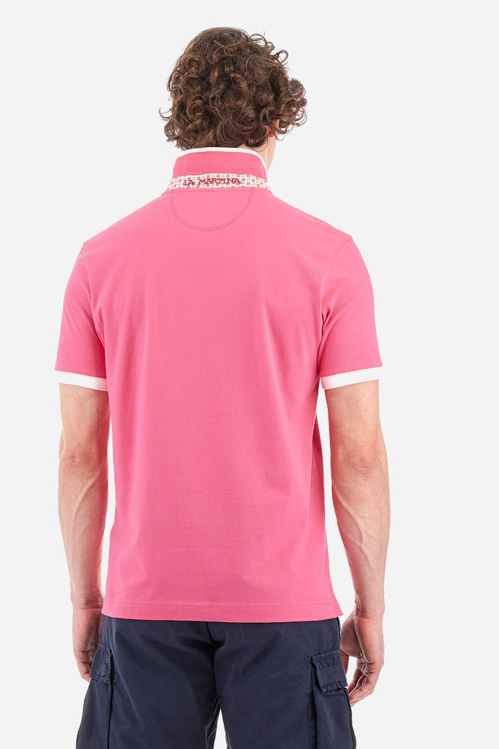La Martina Regular Fit Polos in Cotton Mix -  YMP322-PK001- Concorde Fashion#color_pink-05141