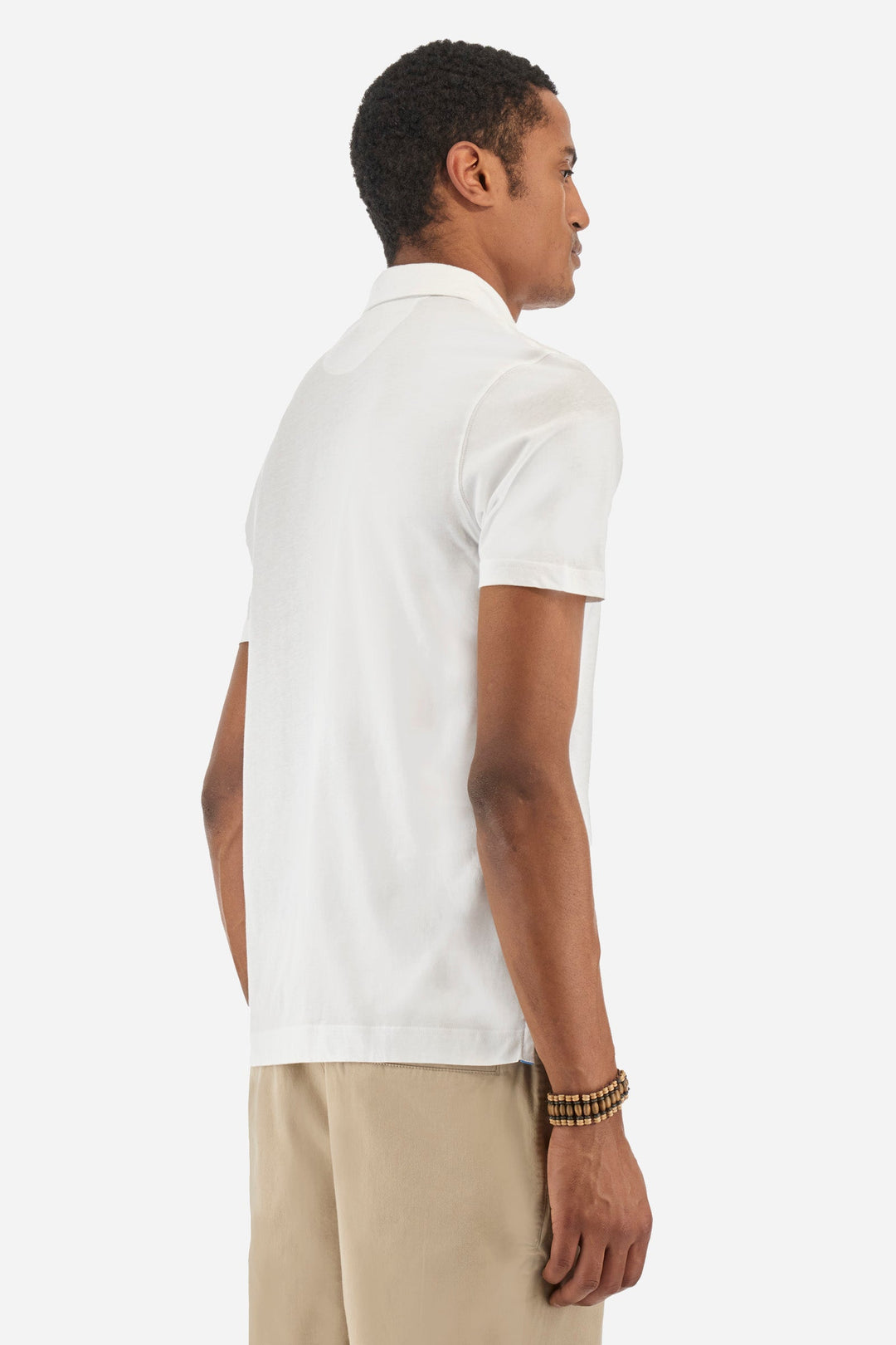 La Martina Regular Fit Polos in Cotton -  YMP323-JS395- Concorde Fashion#color_white-00001