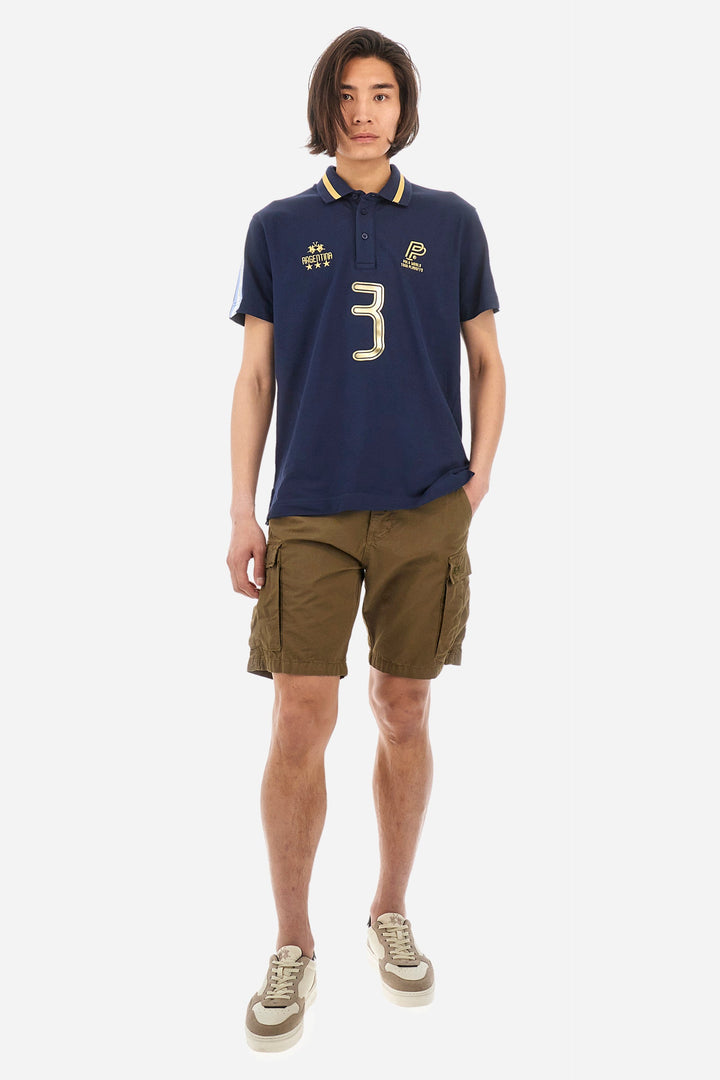 La Martina Regular Fit Polos in Cotton Mix -  YMP601-PK001- Concorde Fashion#color_navy-07017