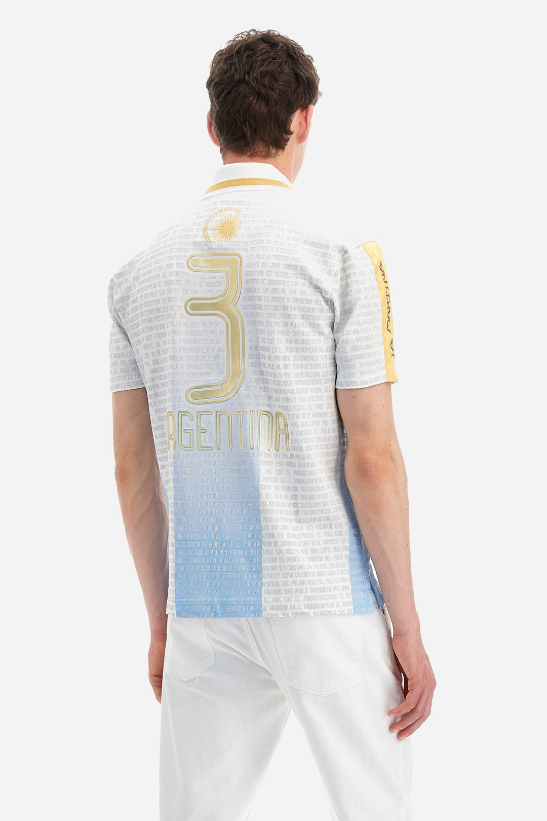 La Martina Regular Fit Polos in Cotton -  YMP602-PK177- Concorde Fashion#color_white-f0715