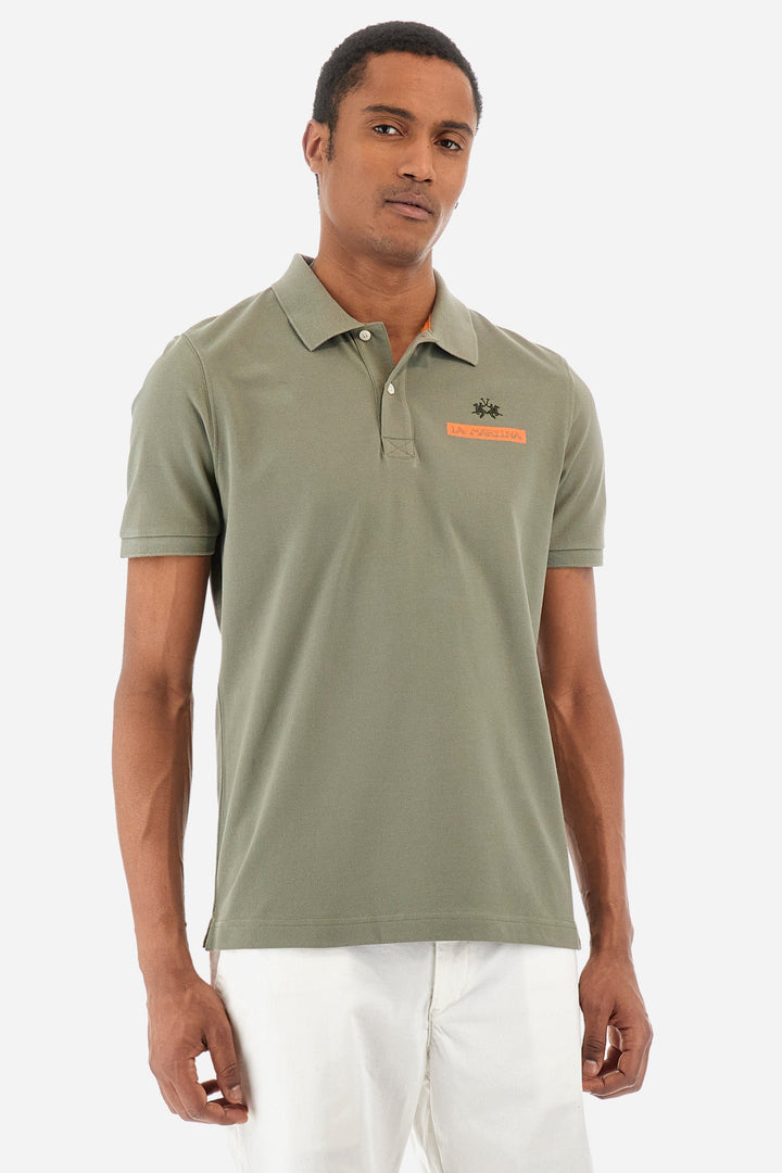 La Martina Regular Fit Polos in Cotton -  YMP609-PK097- Concorde Fashion#color_grey-03034