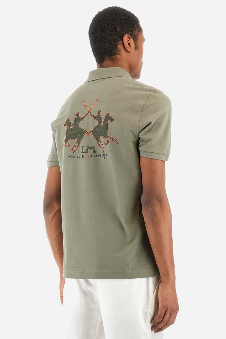 La Martina Regular Fit Polos in Cotton -  YMP609-PK097- Concorde Fashion#color_grey-03034