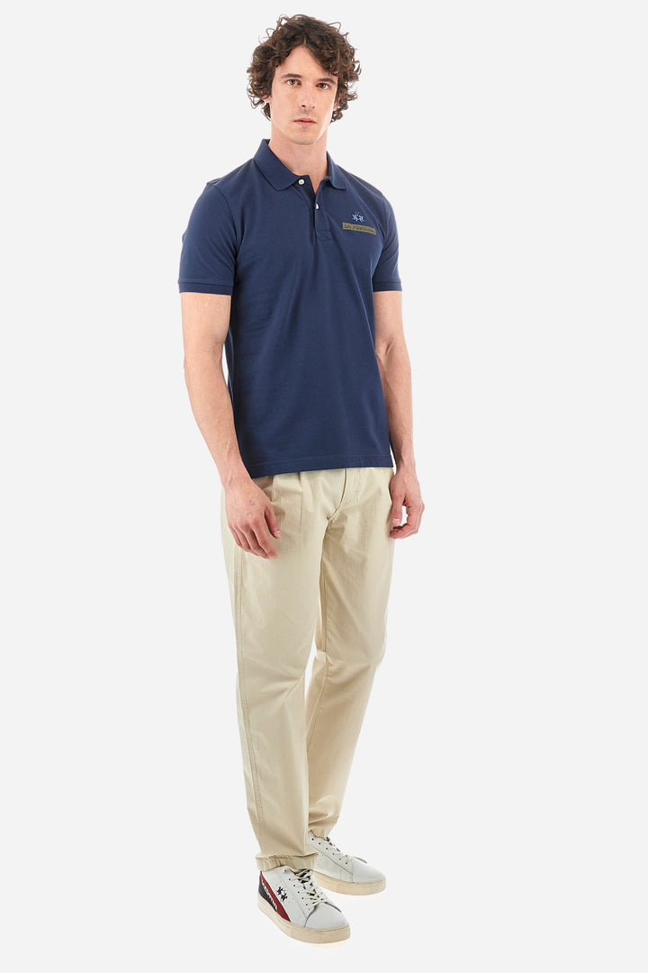 La Martina Regular Fit Polos in Cotton -  YMP609-PK097- Concorde Fashion#color_navy-07017