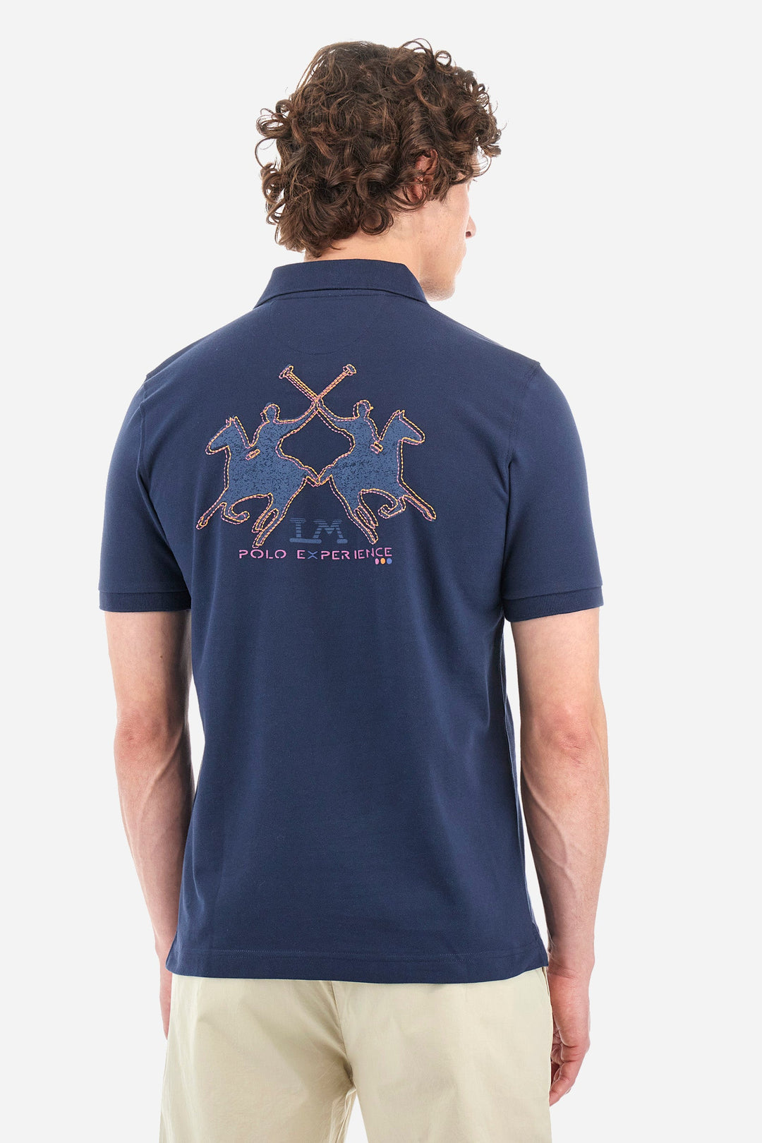 La Martina Regular Fit Polos in Cotton -  YMP609-PK097- Concorde Fashion#color_navy-07017