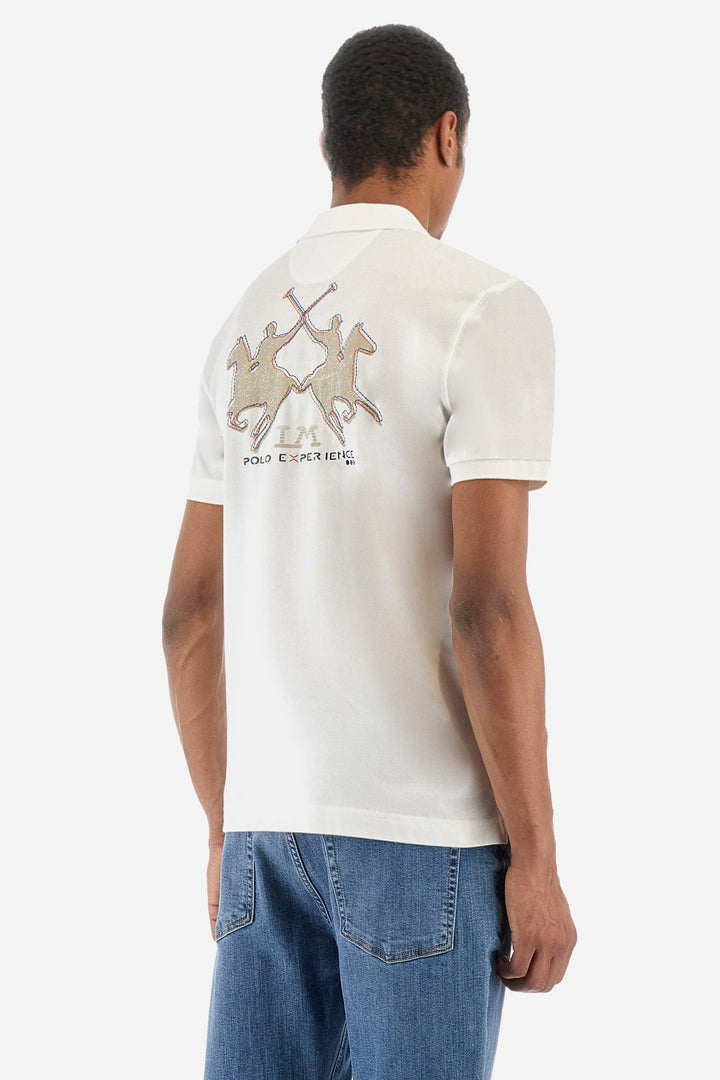 La Martina Regular Fit Polos in Cotton -  YMP609-PK097- Concorde Fashion#color_white-00002