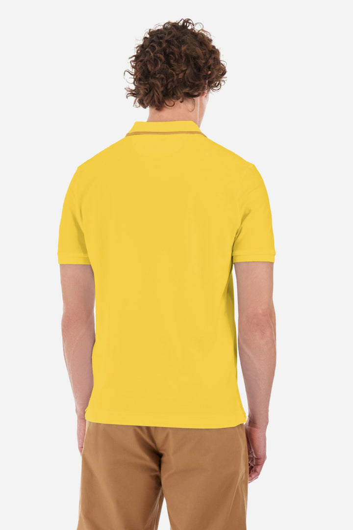 La Martina Regular Fit Polos in Cotton Mix -  YMPG01-PK001- Concorde Fashion#color_gold-02101