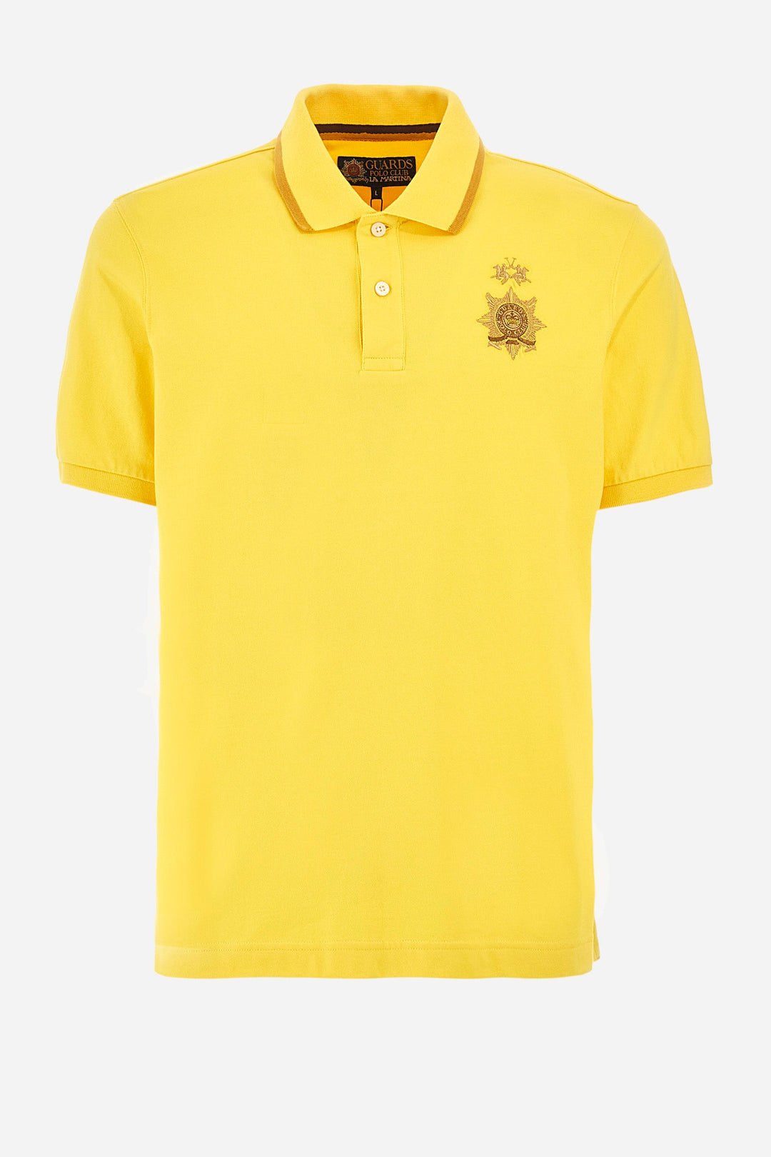 La Martina Regular Fit Polos in Cotton Mix -  YMPG01-PK001- Concorde Fashion#color_gold-02101