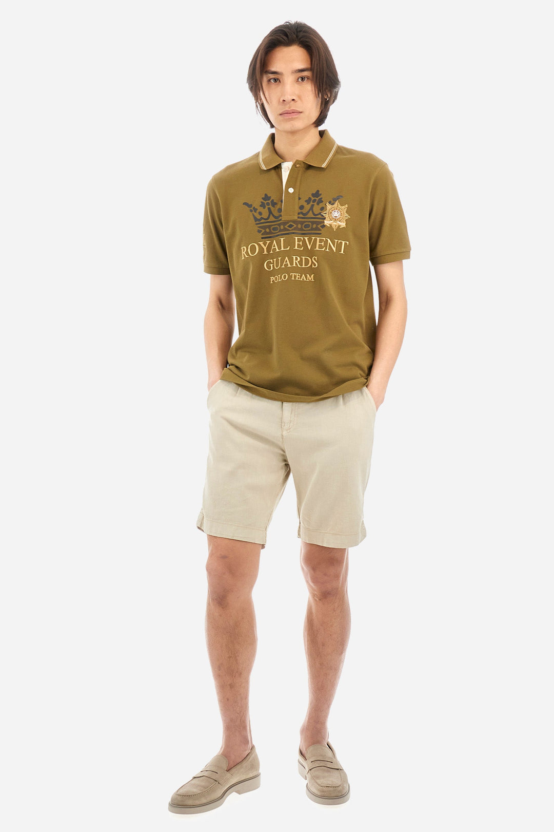 La Martina Regular Fit Polos in Cotton -  YMPG30-PK097- Concorde Fashion#color_green-03197
