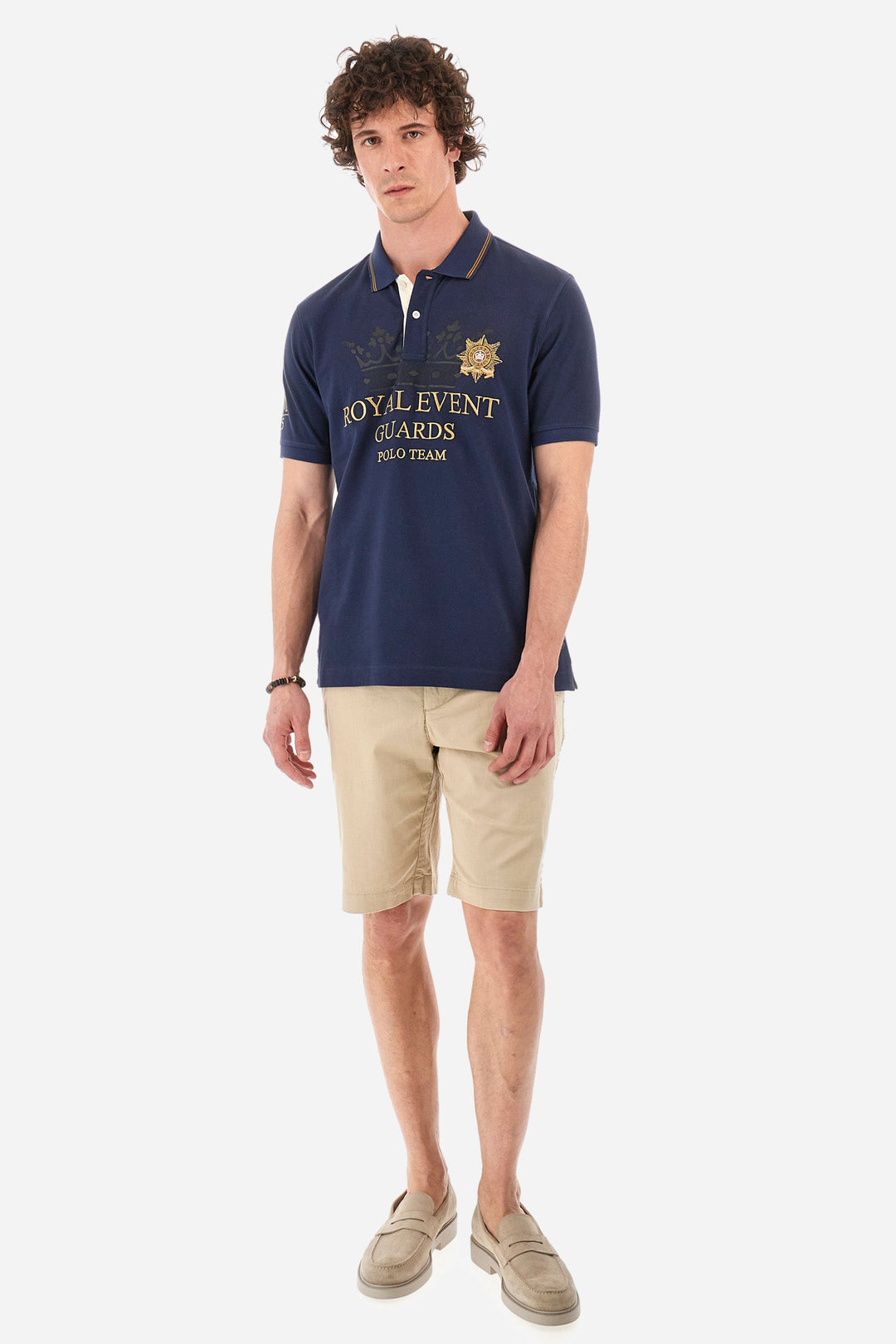 La Martina Regular Fit Polos in Cotton -  YMPG30-PK097- Concorde Fashion#color_navy-07017