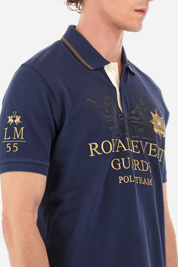 La Martina Regular Fit Polos in Cotton -  YMPG30-PK097- Concorde Fashion#color_navy-07017
