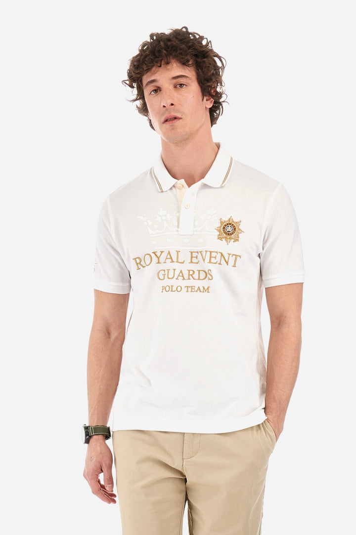 La Martina Regular Fit Polos in Cotton -  YMPG30-PK097- Concorde Fashion#color_white-00001