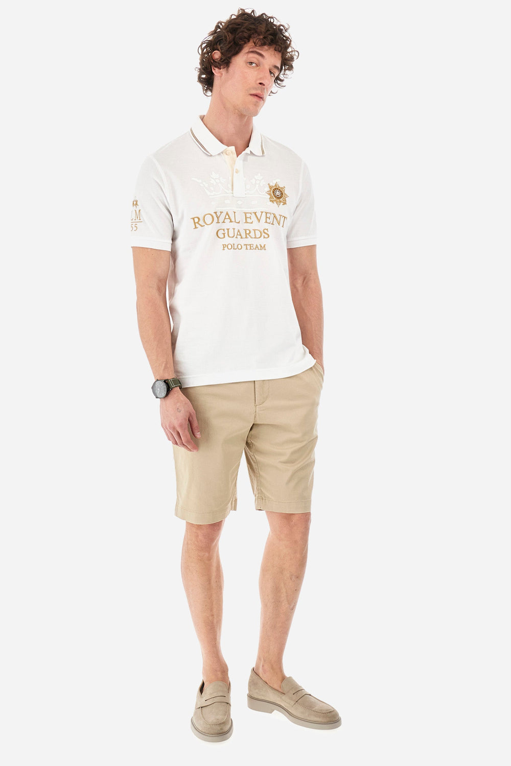 La Martina Regular Fit Polos in Cotton -  YMPG30-PK097- Concorde Fashion#color_white-00001