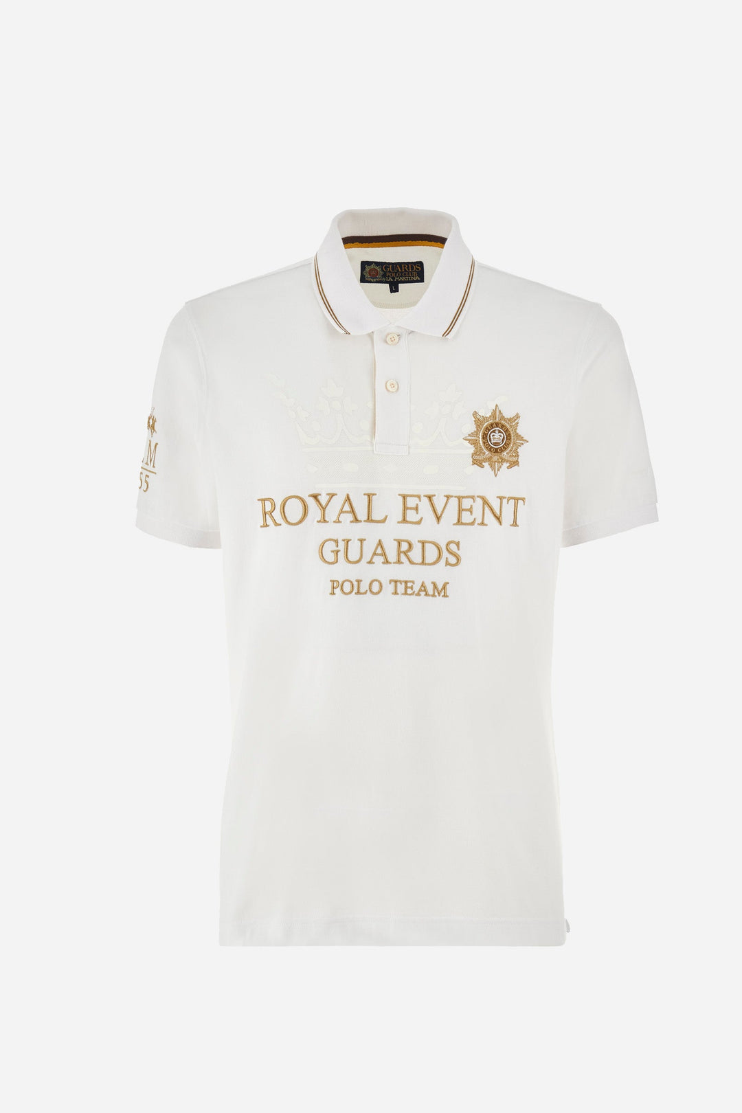 La Martina Regular Fit Polos in Cotton -  YMPG30-PK097- Concorde Fashion#color_white-00001