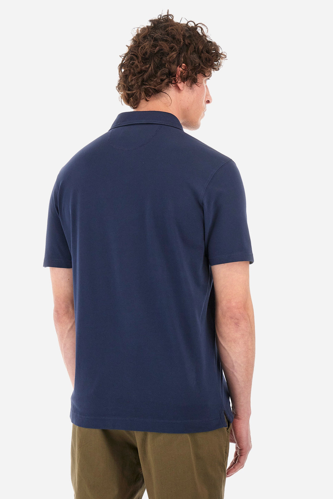 La Martina Regular Fit Polos in Cotton Mix -  YMPG31-PK001- Concorde Fashion#color_navy-07017