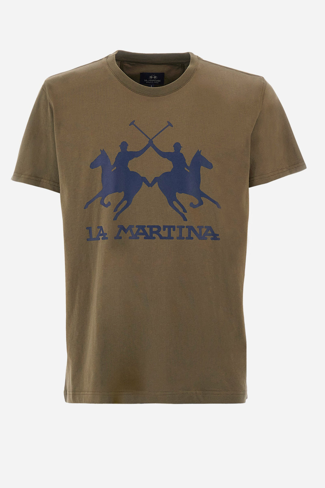 La Martina Regular Fit T-Shirts in Cotton -  YMR001-JS206- Concorde Fashion#color_green-03197