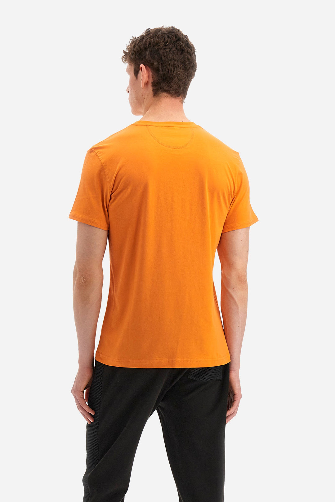La Martina Regular Fit T-Shirts in Cotton -  YMR001-JS206- Concorde Fashion#color_orange-02163