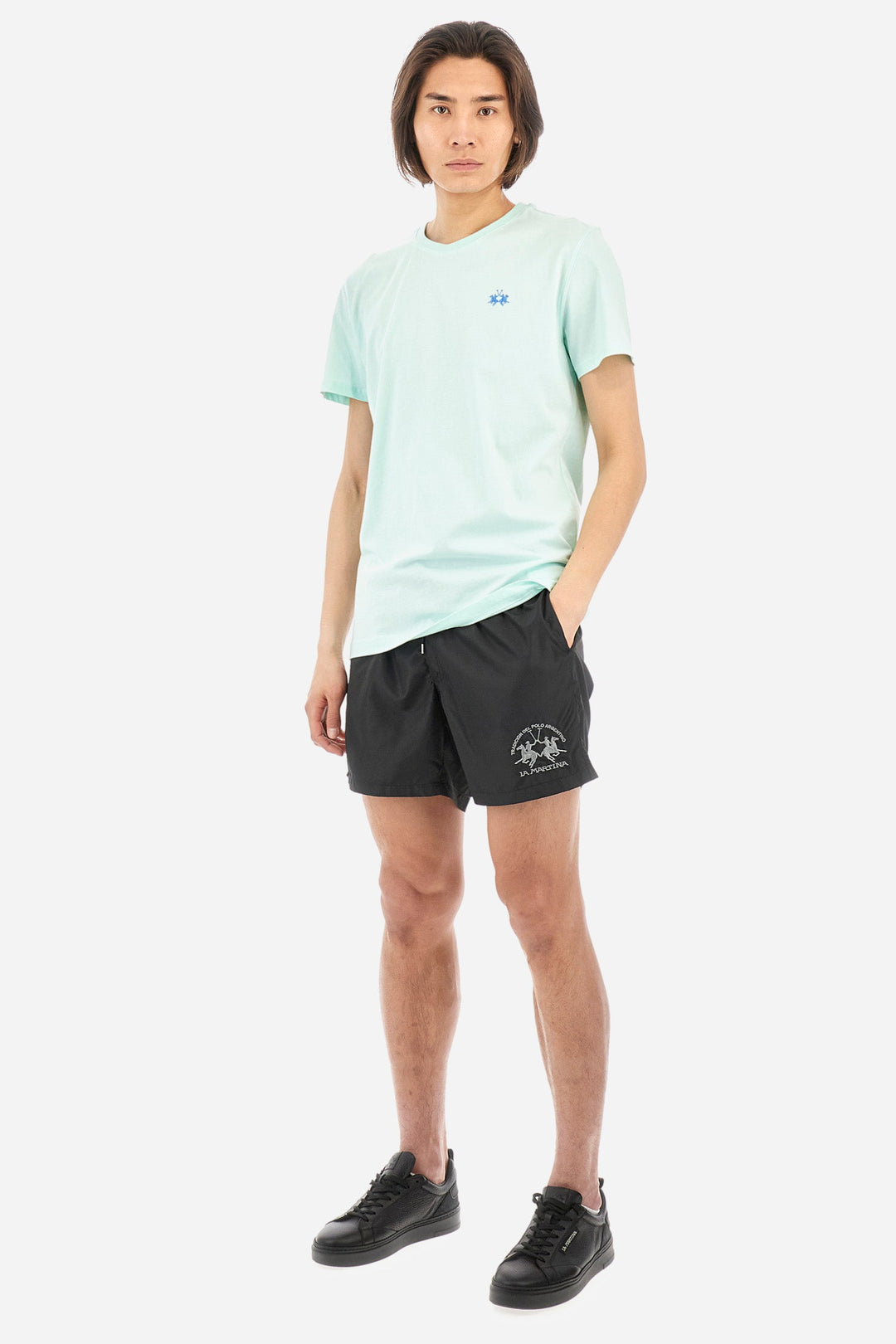 La Martina Regular Fit T-Shirts in Cotton -  YMR004-JS206- Concorde Fashion#color_orange-02163