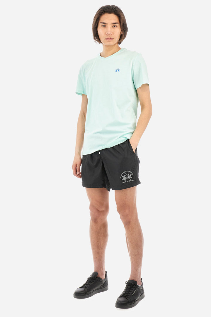 La Martina Regular Fit T-Shirts in Cotton -  YMR004-JS206- Concorde Fashion#color_orange-02163