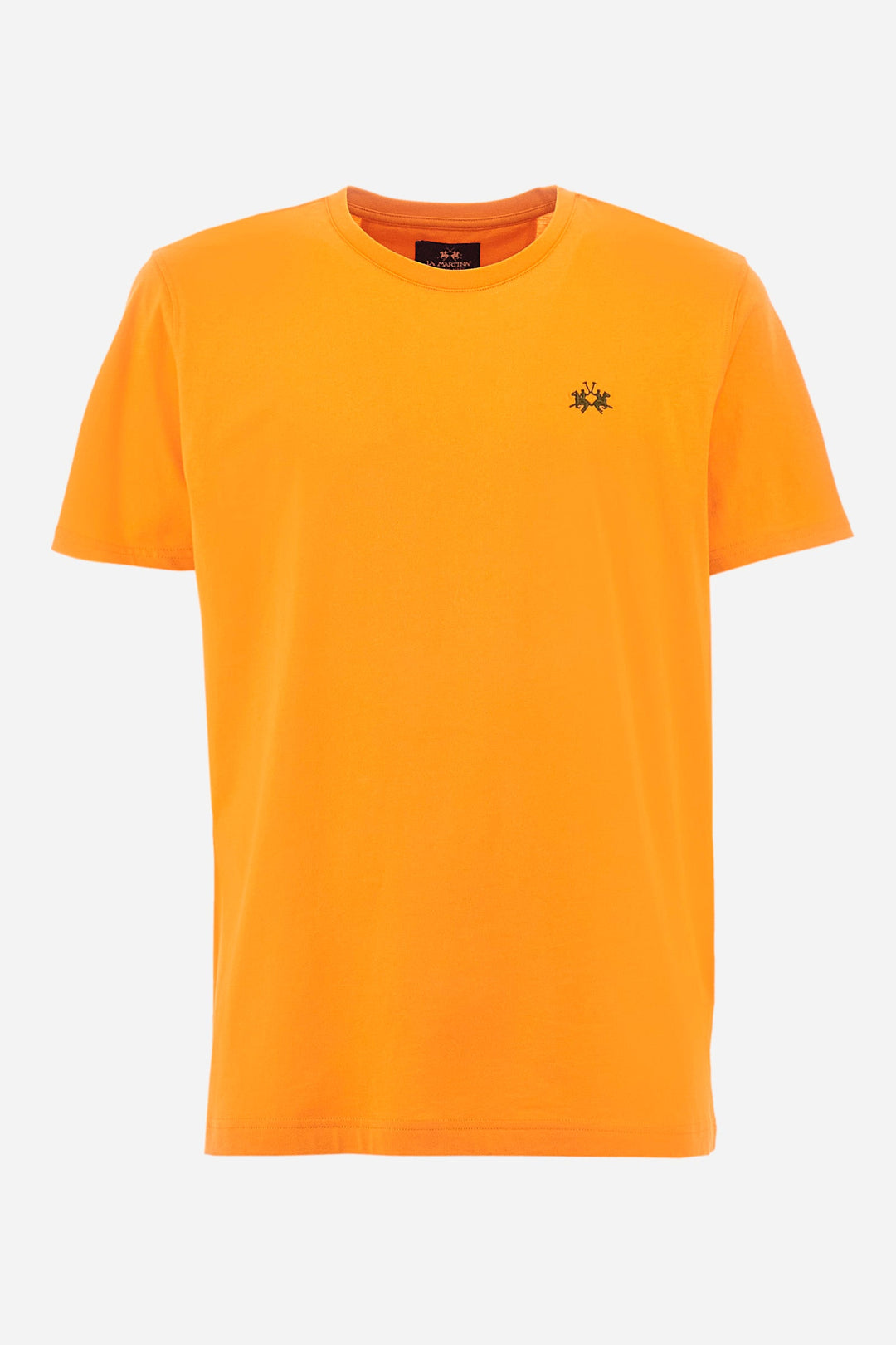 La Martina Regular Fit T-Shirts in Cotton -  YMR004-JS206- Concorde Fashion#color_orange-02163