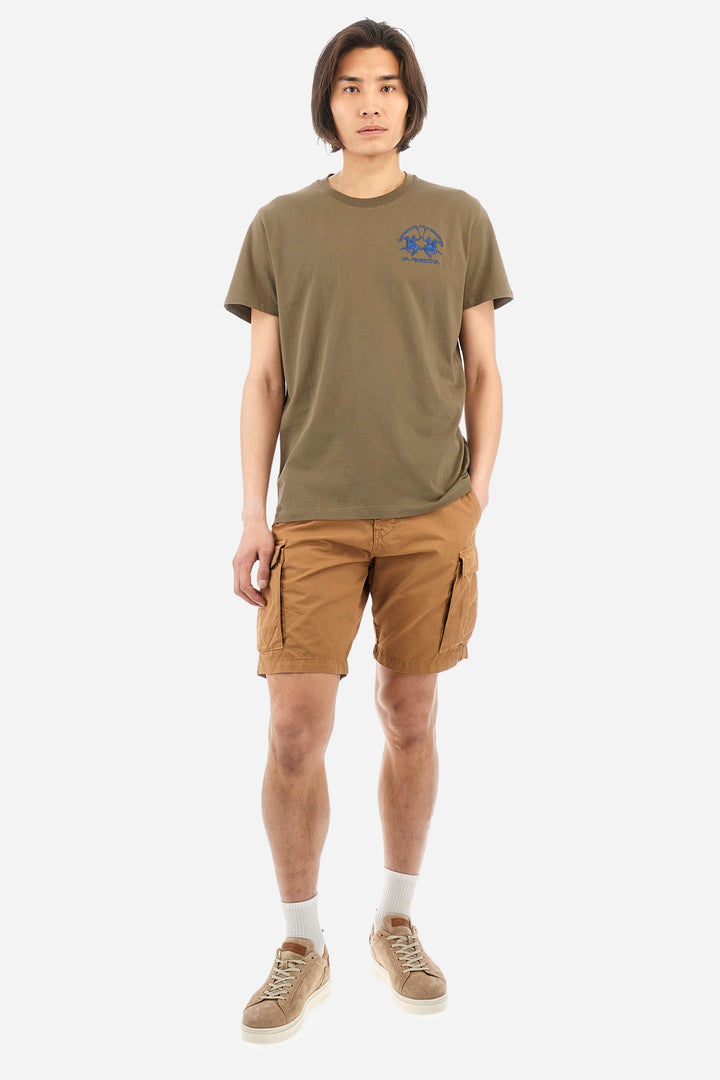 La Martina Regular Fit T-Shirts in Cotton -  YMR009-JS206- Concorde Fashion#color_green-03197