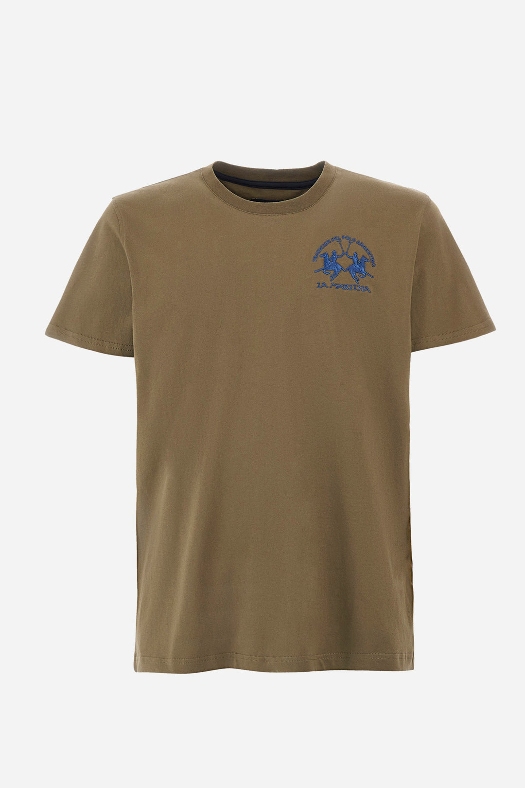 La Martina Regular Fit T-Shirts in Cotton -  YMR009-JS206- Concorde Fashion#color_green-03197
