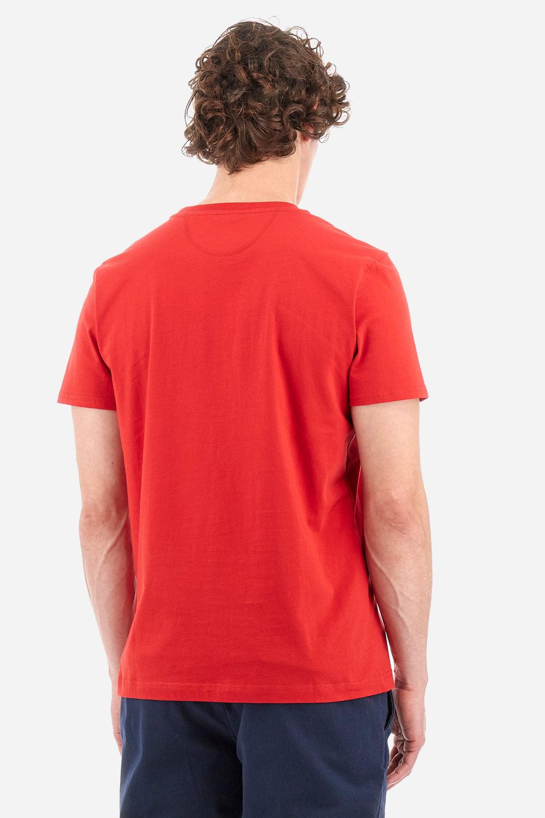 La Martina Regular Fit T-Shirts in Cotton -  YMR009-JS206- Concorde Fashion#color_red-06008