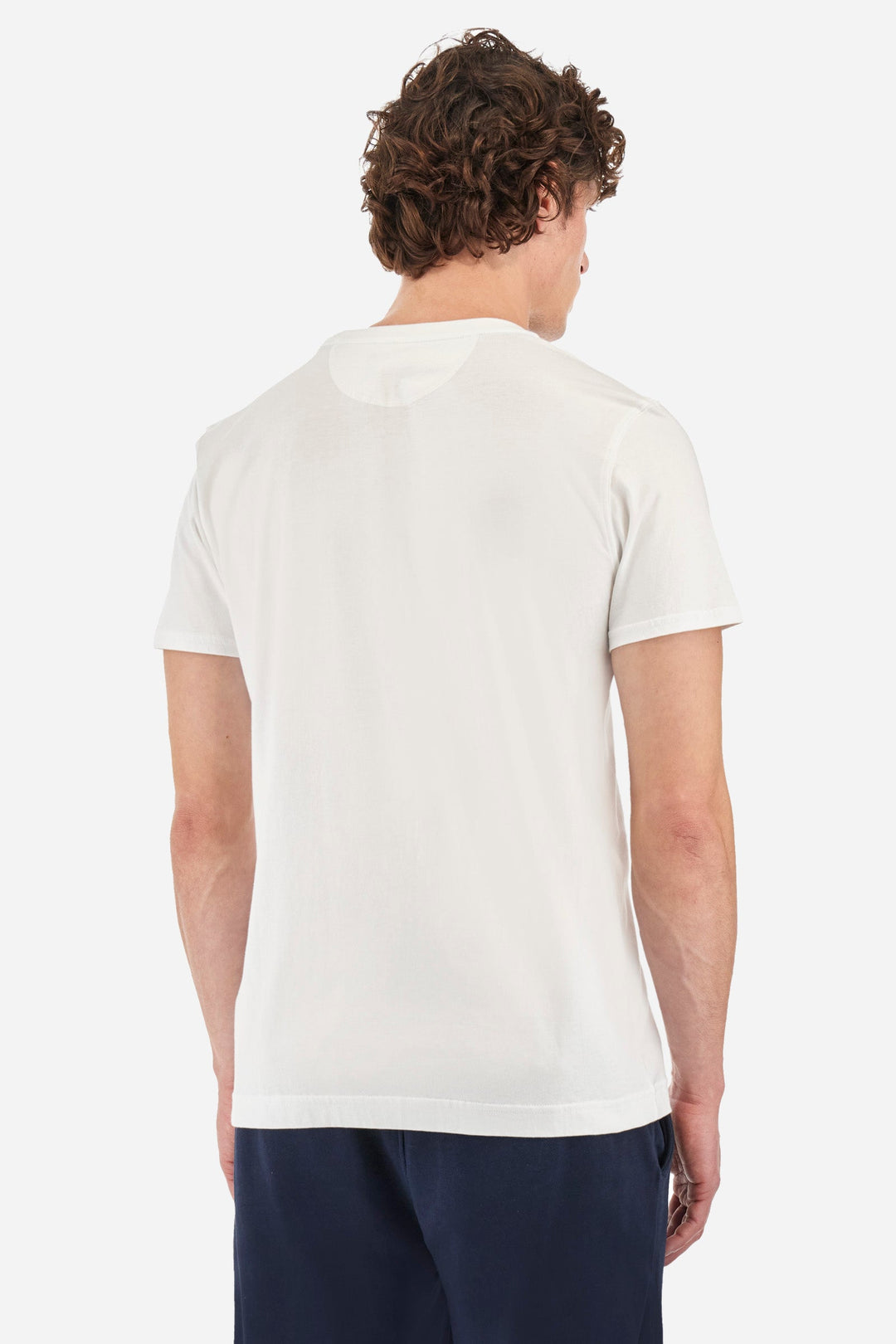 La Martina Regular Fit T-Shirts in Cotton -  YMR011-JS206- Concorde Fashion#color_white-00001