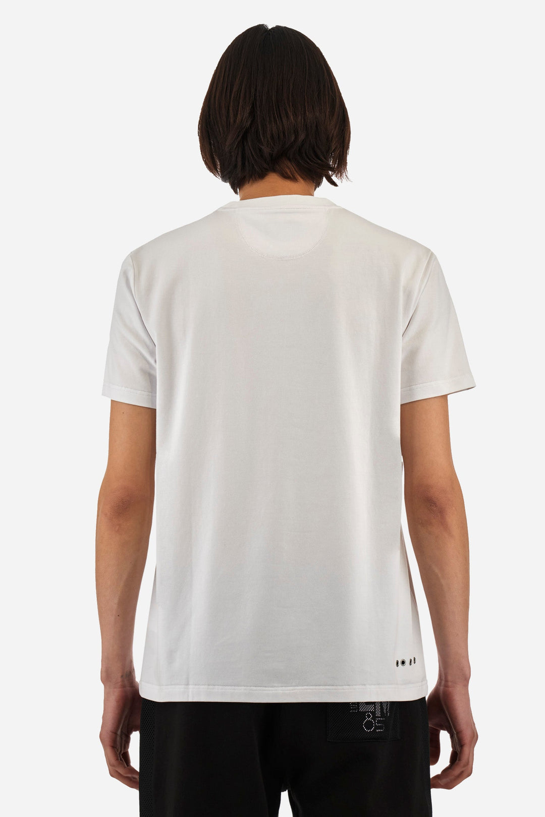La Martina Regular Fit T-Shirts in Cotton Mix -  YMR305-JS324- Concorde Fashion#color_white-00001