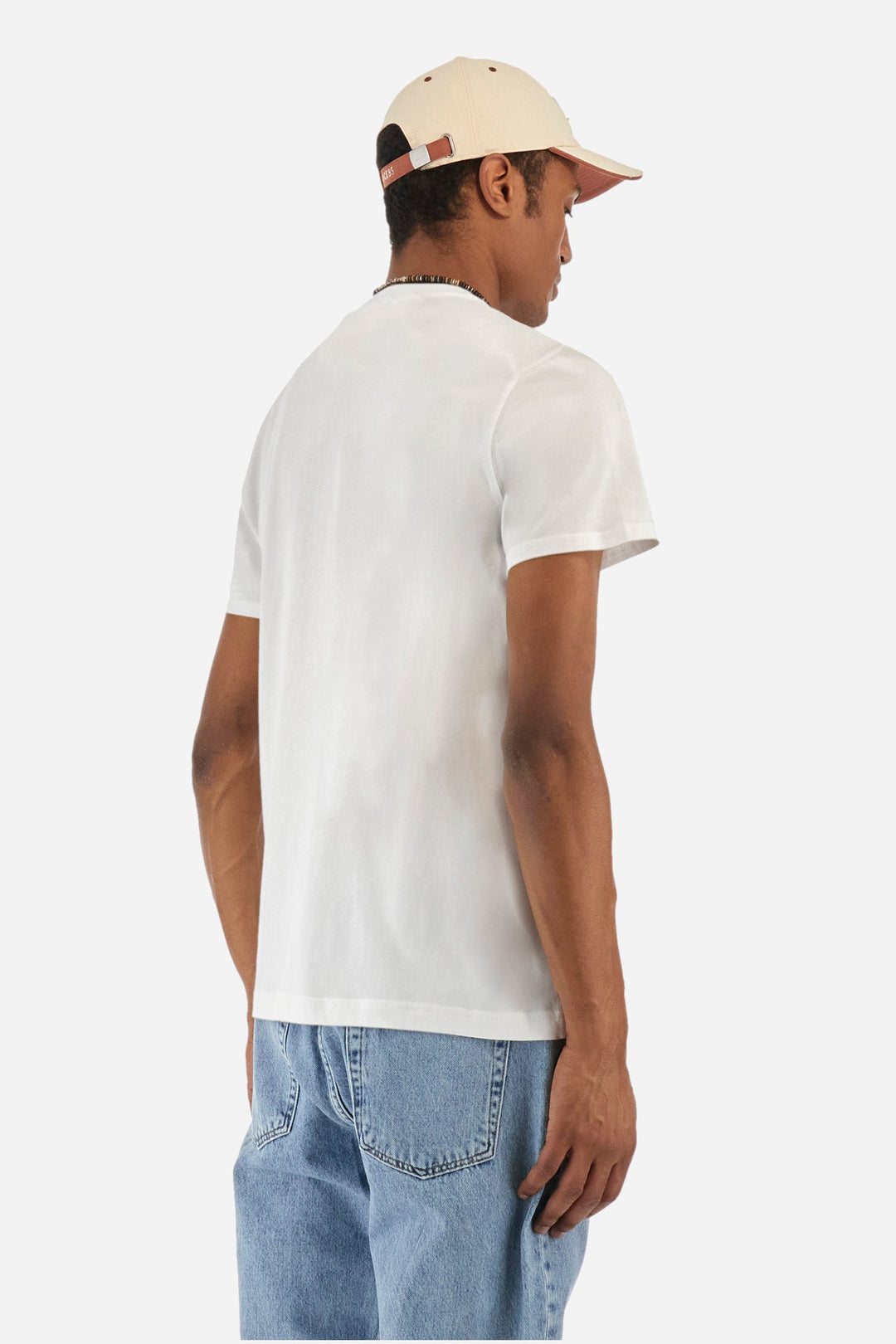 La Martina Regular Fit T-Shirts in Cotton -  YMR312-JS206- Concorde Fashion#color_white-00001