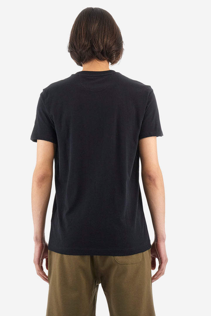 La Martina Regular Fit T-Shirts in Cotton -  YMR314-JS206- Concorde Fashion#color_black-09999