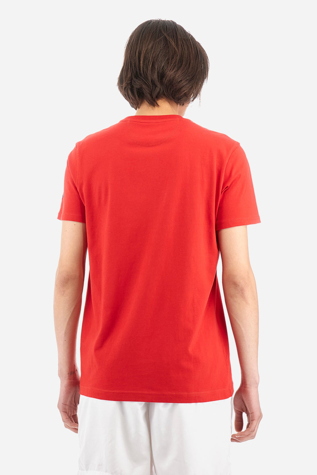 La Martina Regular Fit T-Shirts in Cotton -  YMR314-JS206- Concorde Fashion#color_red-06008